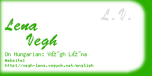 lena vegh business card